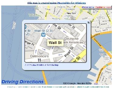 streetmap google map interactive example