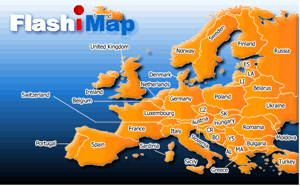europe digital map