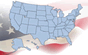interactive us map with flag